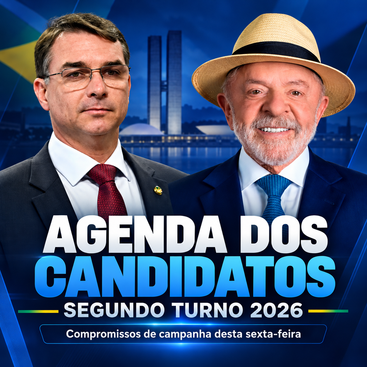 Lula tem agenda no Nordeste; Flávio Bolsonaro grava propaganda nesta terça-feira