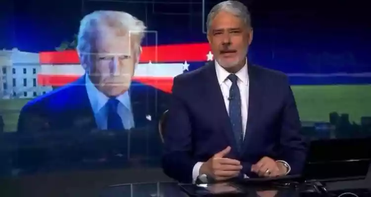 'Revolta' de William Bonner com Donald Trump ao vivo vira assunto