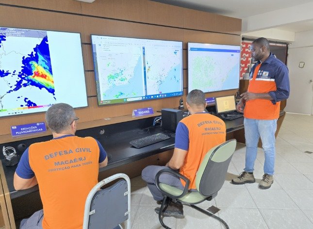 Defesa Civil prevê chuva em Macaé em 8 de dezembro de 2025